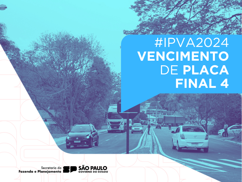 Desconto de 3 no IPVA 2024 para veículos com placa final 4 termina